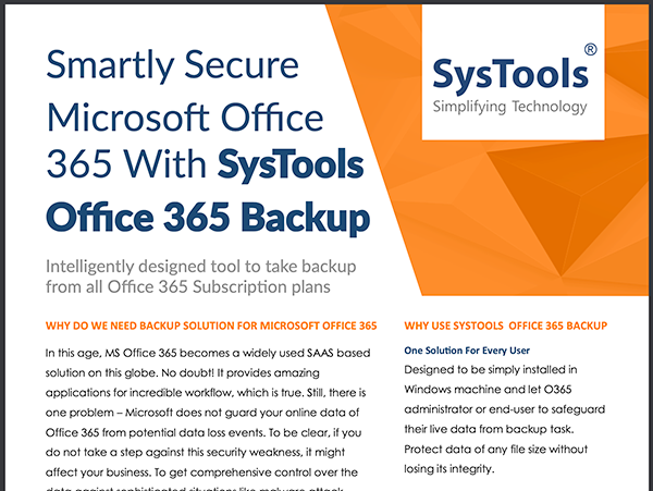 systools o365 whitepaper