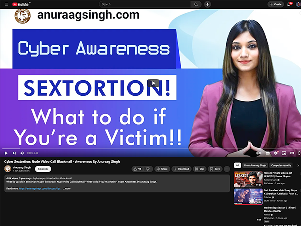 Cyber Sextortion Awareness
